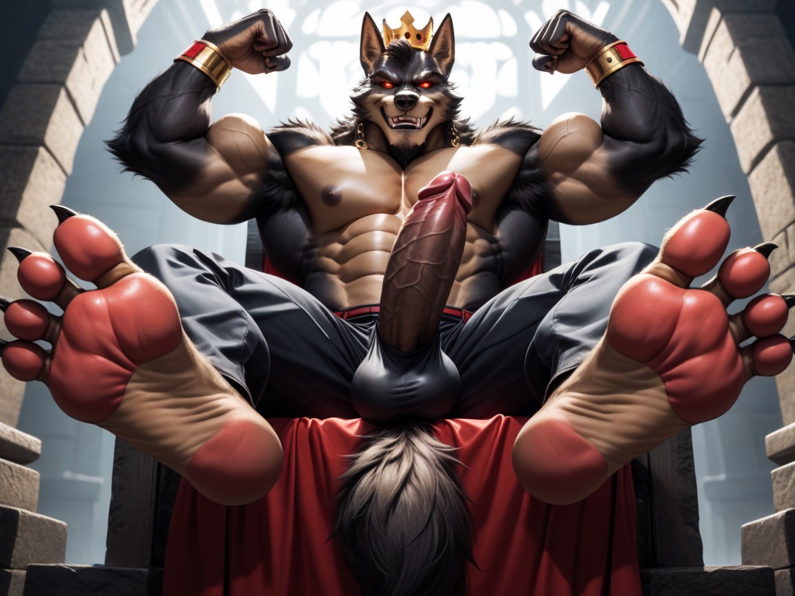 Arms Up Flexing Biceps, He Is Bold, His Beautiful Massive Penis Stands Erect And Glorious Porno IA Gay