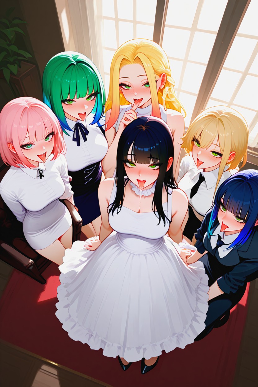 Slobber, Orgy, Blob Of Spit Hentai AI Porn