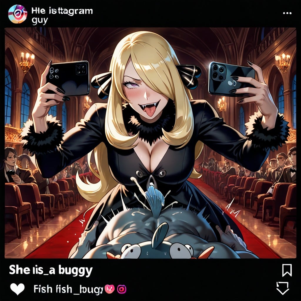 Cumshot, Surrounded By Vampire Females Taking Pictures With Phones, Dark Porno IA Gay