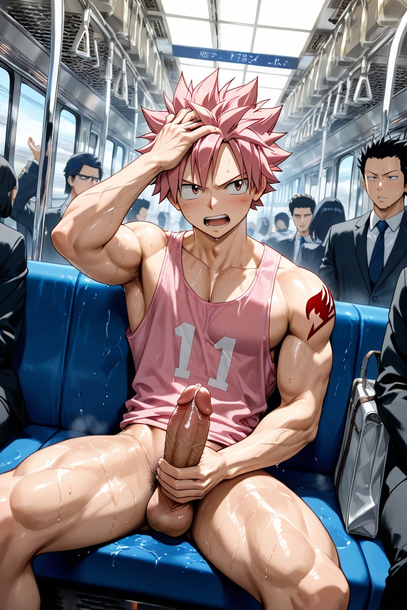 Massive, Solo, Natsu Dragneel AI Gay Porn