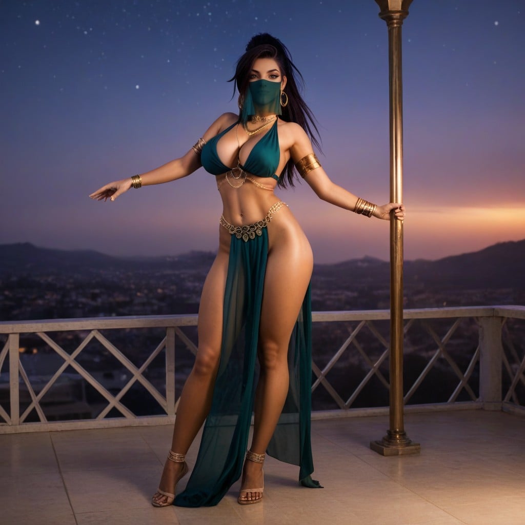Soft Light, Bubble Butt, Deep Cleavage AI Porn