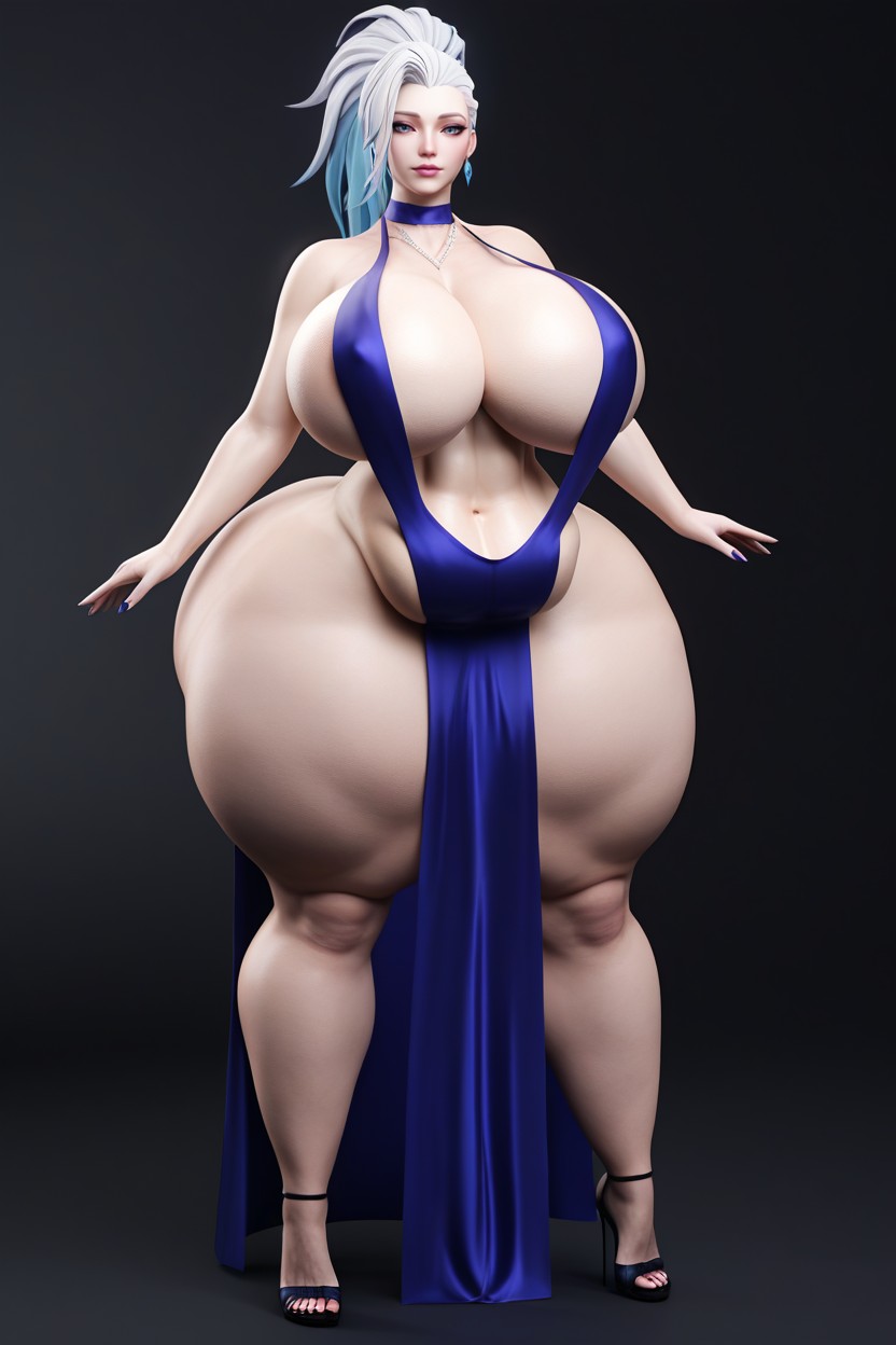 25+, Extremely Large Ass, Thick Fat Legs AI Porn