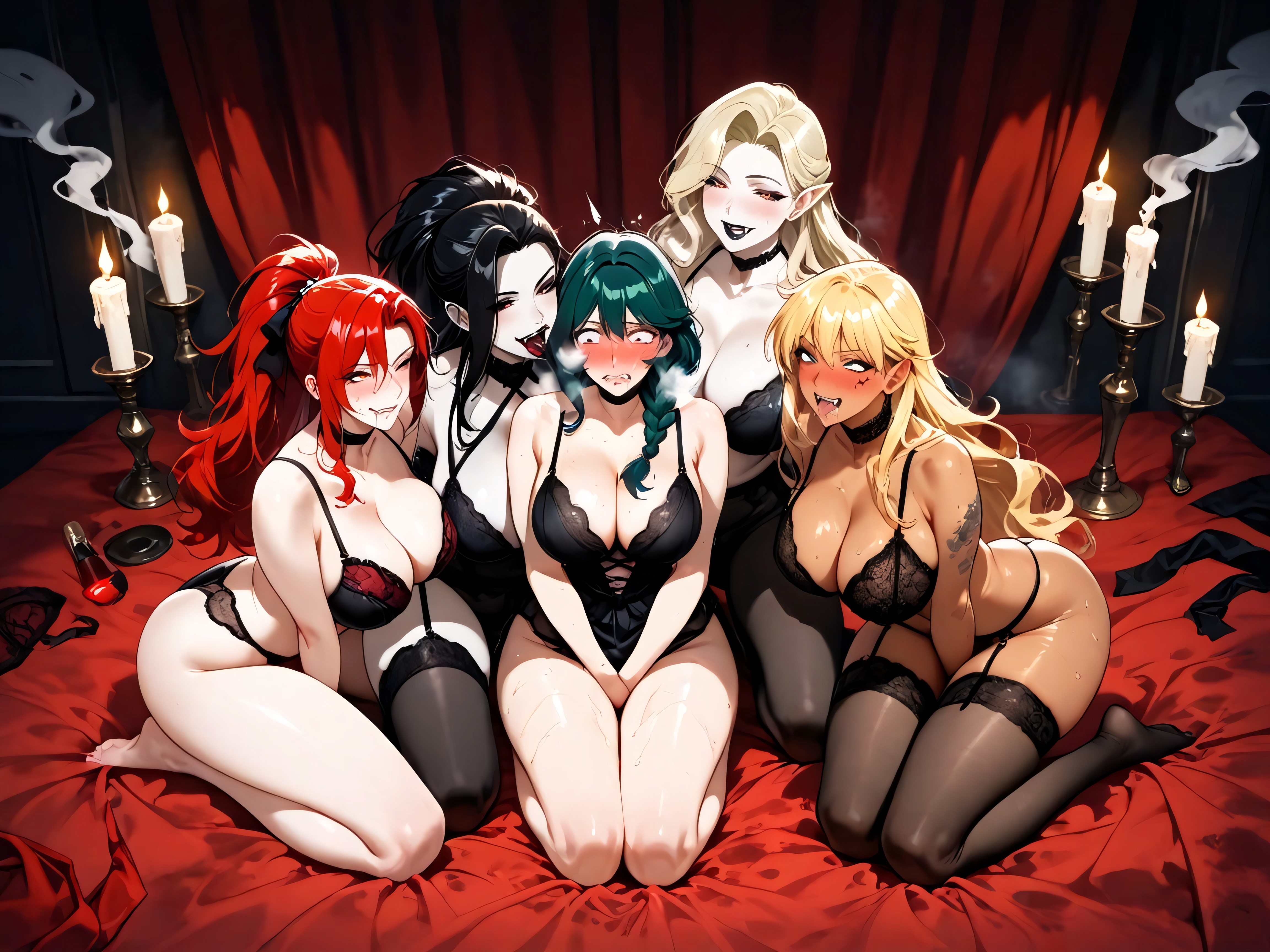 Elegant Beauty, Licking, Steam AI Porn