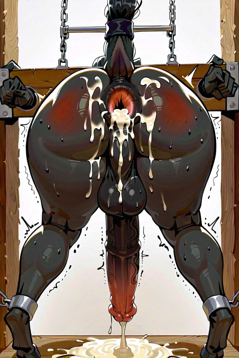 Thick Female Anthrodragon, Excessive Cum, Puffy Anus Furry AI Porn
