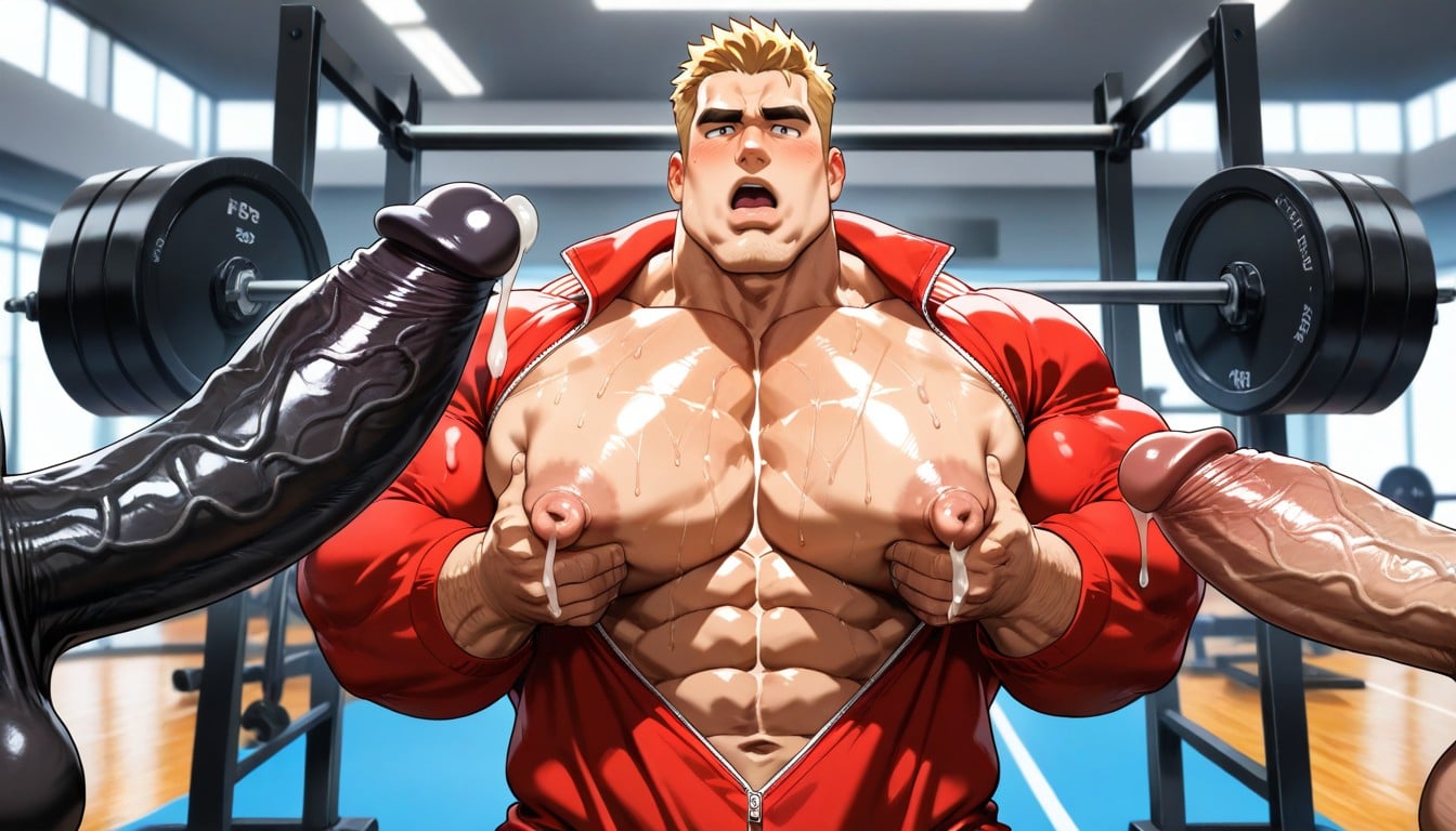 Blonde Hair, Big Chin, In Heat AI Gay Porn