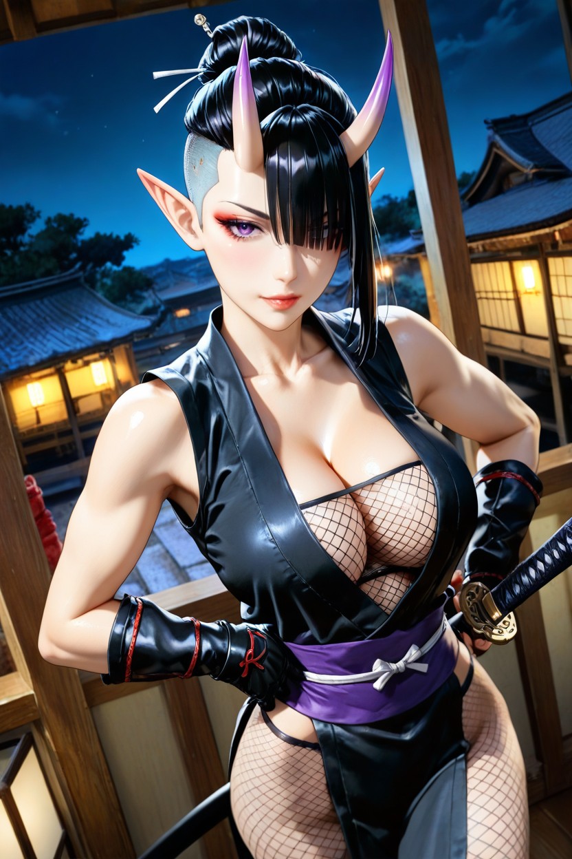 18+, Oni Horns, Dynamic Angle Hentai AI Porn