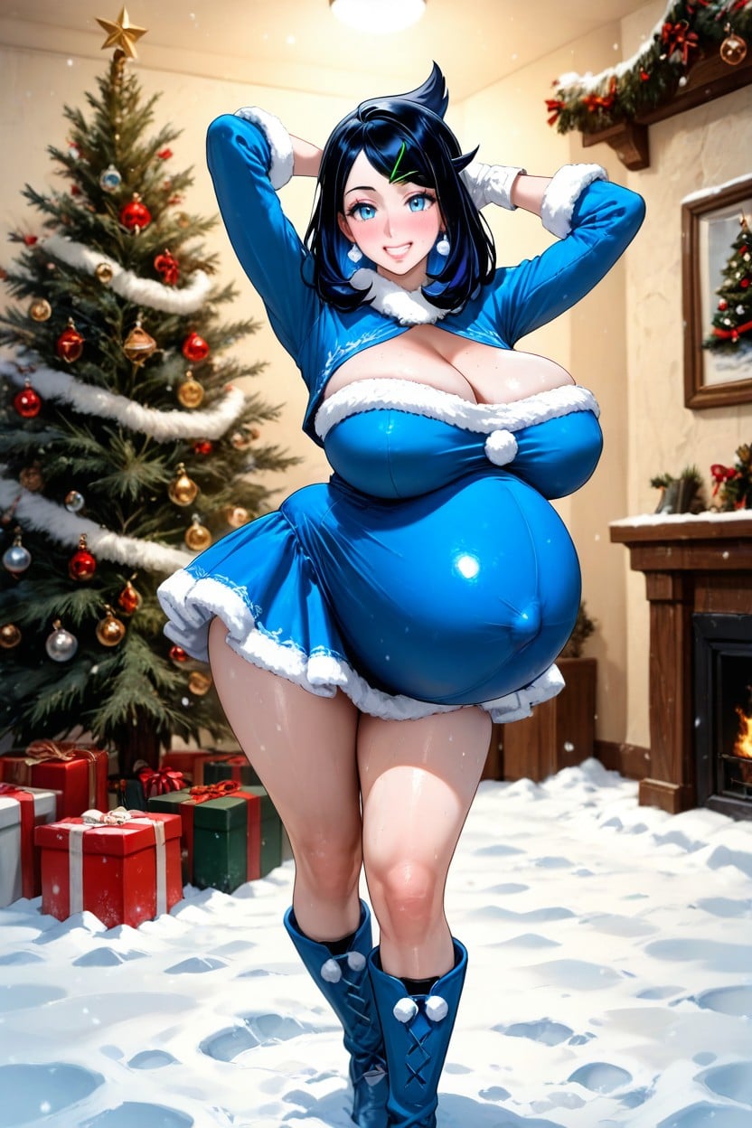 Warm Makeup, Smile, Medium Ass AI Porn