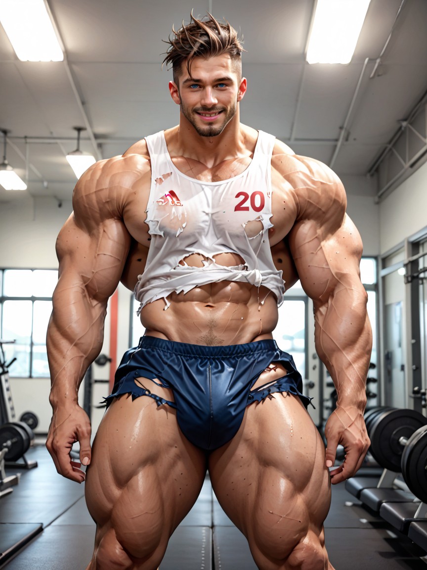 Hdr, Dramatic Lighting, Hyper Muscular Legs AI Gay Porn