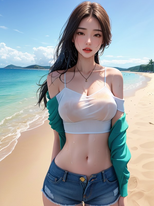 18+, Off Shoulder, Shorts AI Porn