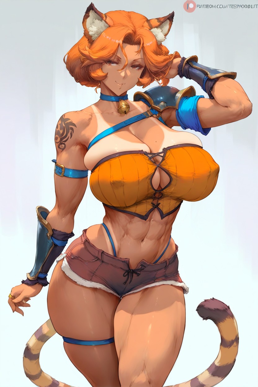 Smug Face, Erect Nipples, European Hentai AI Porn