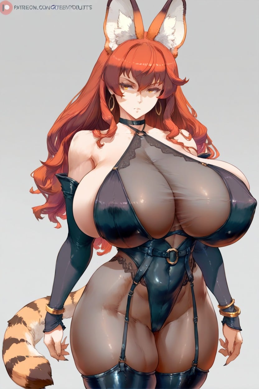 Intense Gaze, Sharp Nails, Big Thighs Hentai IA