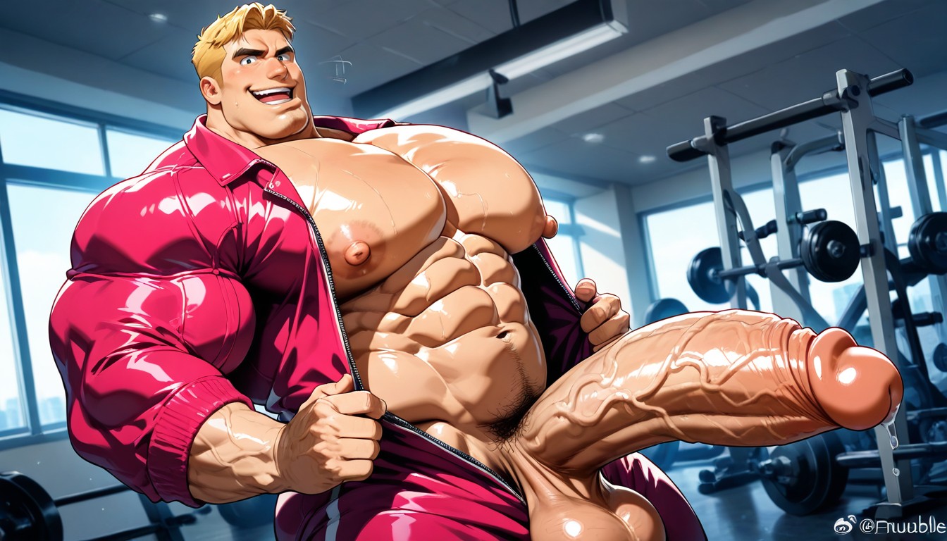 Giant Balls, Huge Nipples, Pink Nipples AI Gay Porn