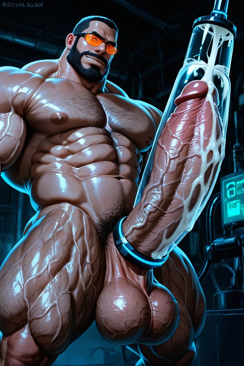 Fix Anatomy, Large Testicles, Gigantic AI Gay Porn