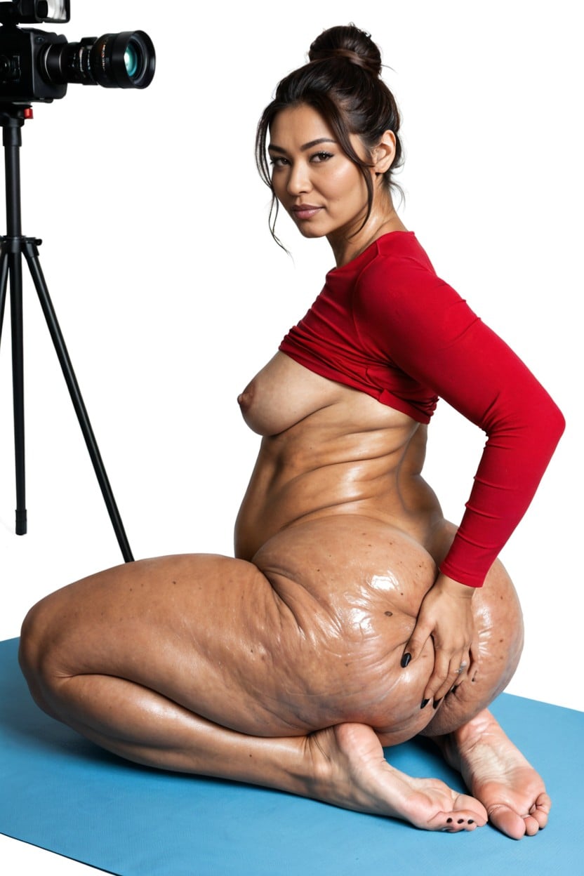 Extremely Fat Inner Thighs, Veins On Thighs, Visible Inner Thigh AI Porn