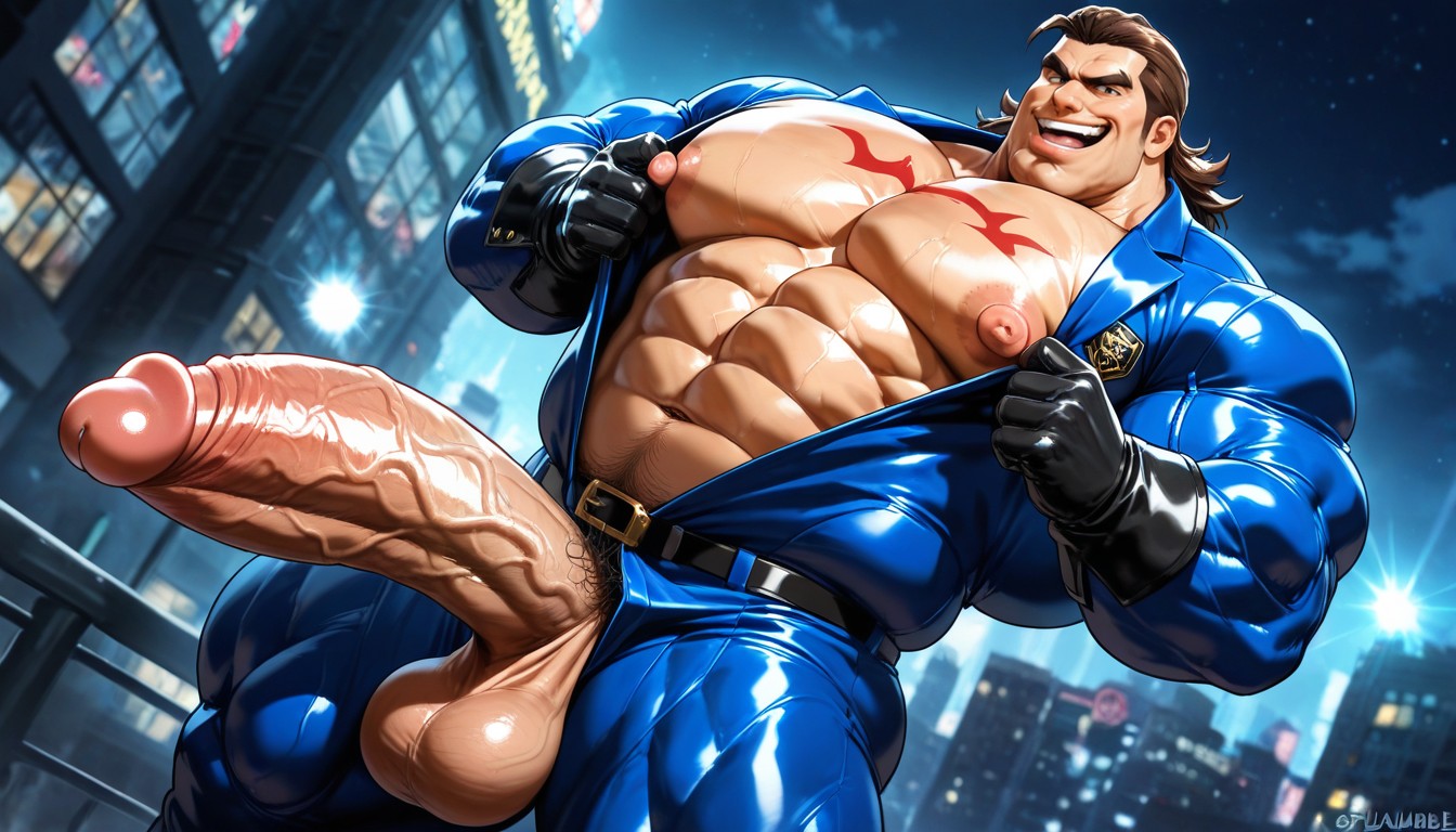 Heavy Chin, Huge Nipples, Giant Balls AI Gay Porn