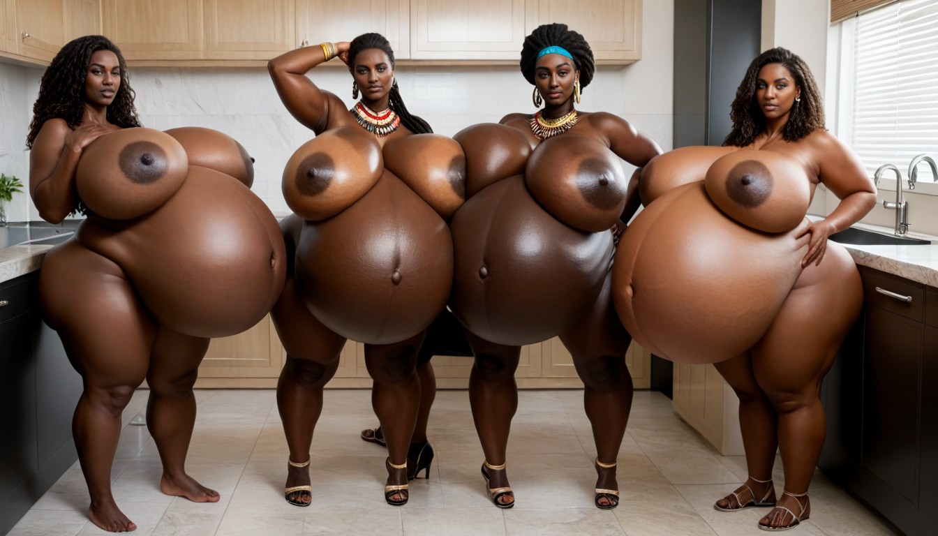 Bbw, Massive Pregnant Belly, Long Length AI Porn