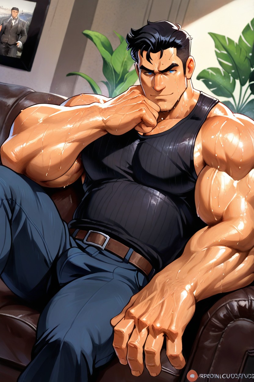 Body Fat, 18+, Charming Mafioso AI Gay Porn