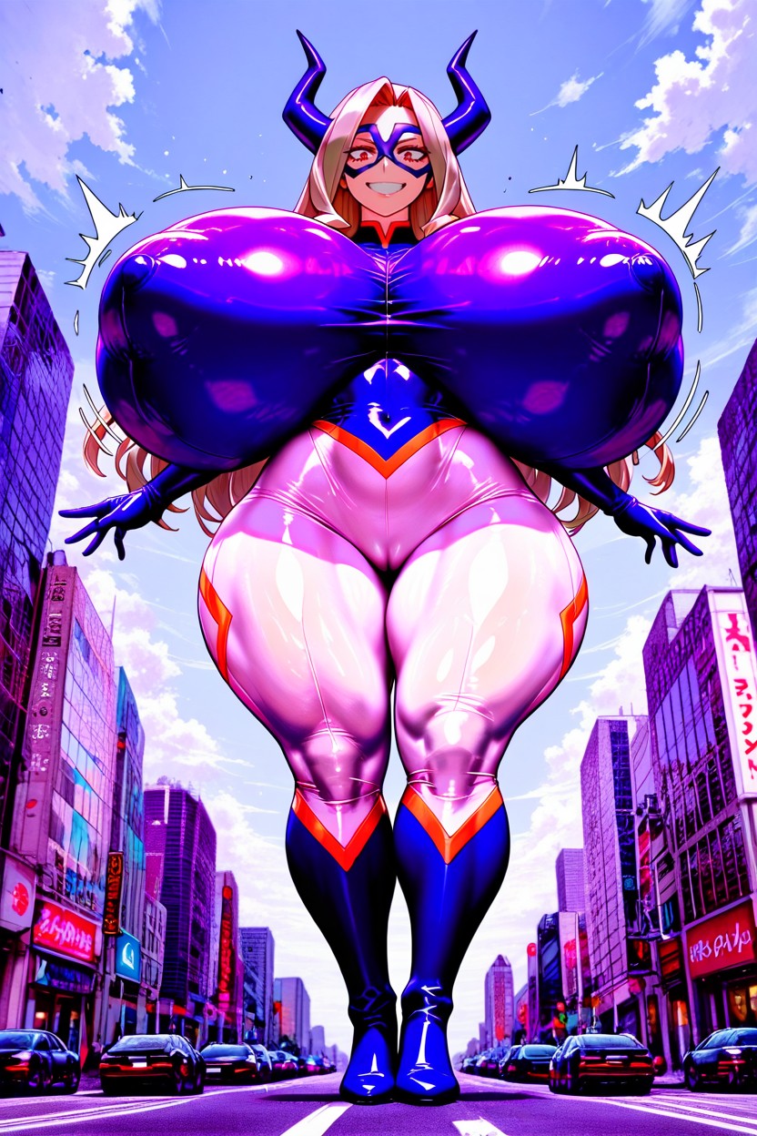 Hips Larger Than Body, Giantess Size, Colossal Breast AI Porn
