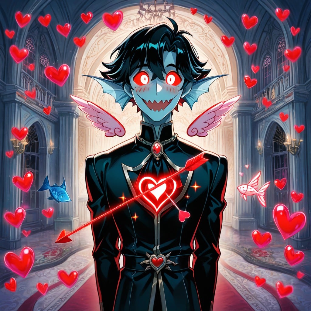 Fish Face, Storybook Illustration Style, Fantasy Romance Art Porno IA Gay