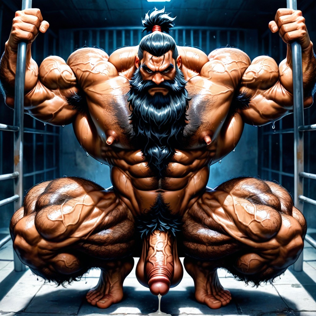 Balls Bigger Than Head, Hyper Muscles, Square Jaw AI Gay Porn