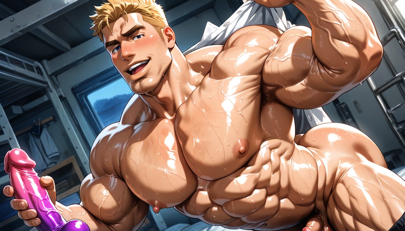Balls Out, Vue Arrière, Tilted Angle Porno IA Gay