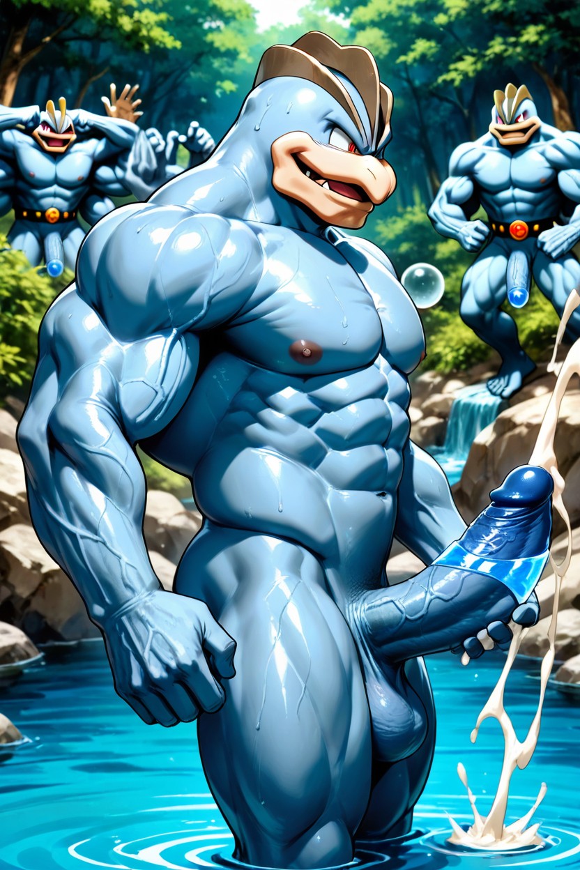Perfect Penis, Gigantic, In A World Of Pokémon AI Gay Porn
