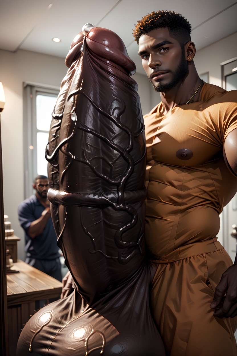 Fix Anatomy, Perfect Oversized Thick And Extra Long African Hyper Dick, Large AI Gay Porn