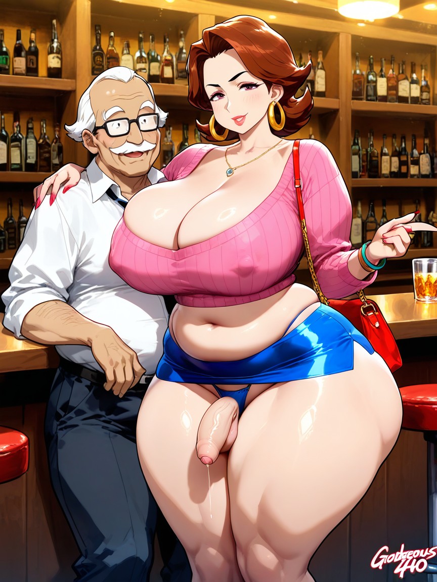 Wide Hips, Standing, Huge Dumptruck Ass AI Gay Porn