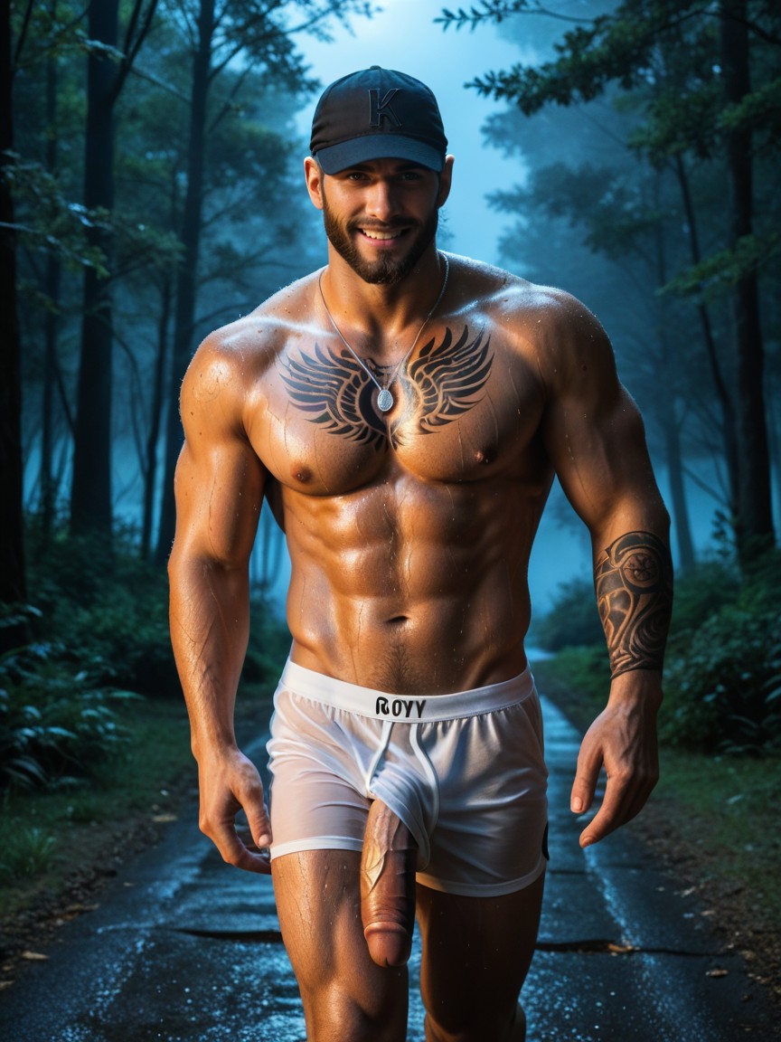 Arm Tattoo, Night, Dark At Night AI Gay Porn