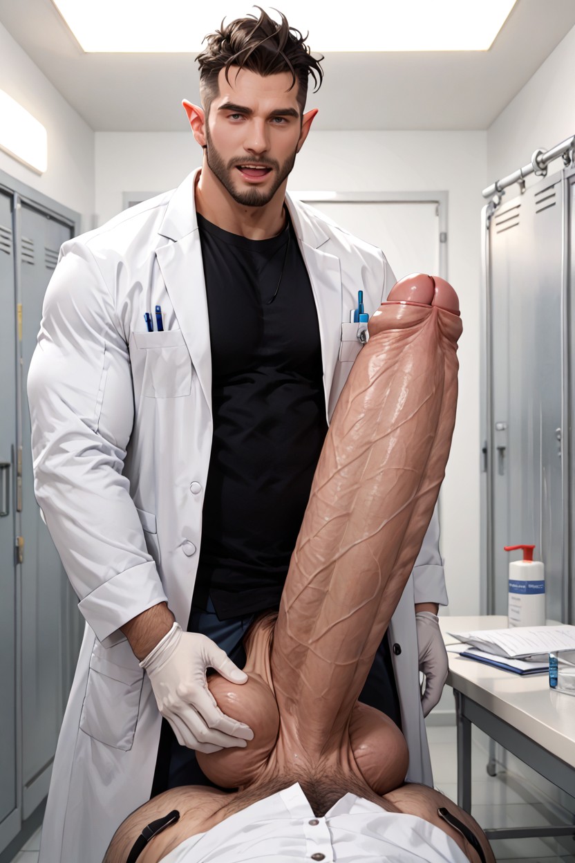 Serrer Les Seins, Medical Exam, Gigantic Uncut Dick With Foreskin Porno IA Gay