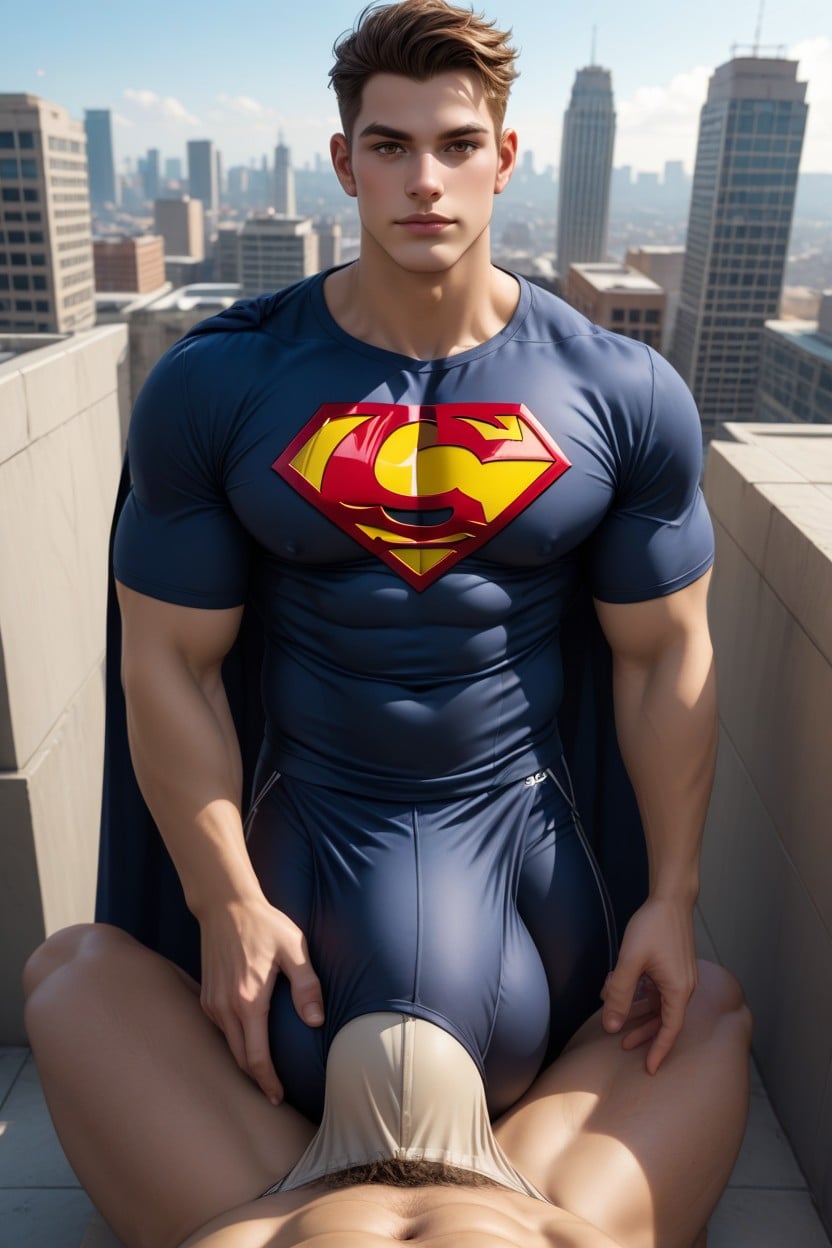 Shirtless, Fully Covered, Pubic Hair AI Gay Porn