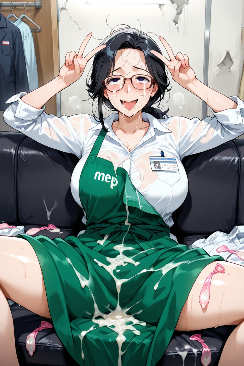 Arms Up, Drooling, Blush Hentai AI Porn