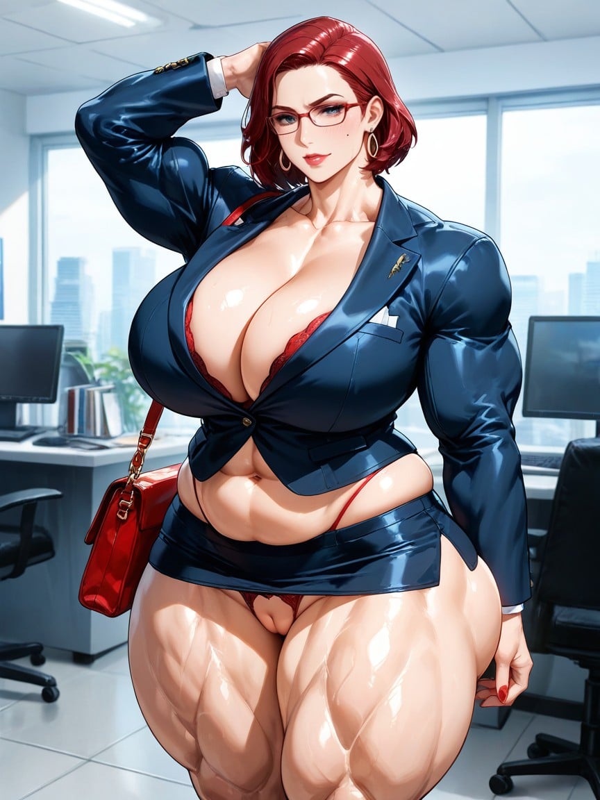 Large Earrings, Glasses, Thick AI Gay Porn