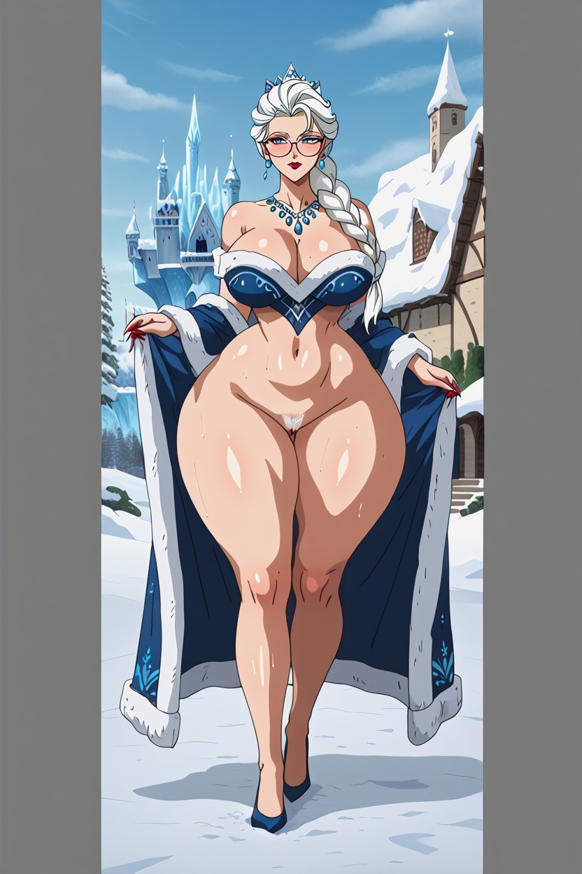 Hyper Hips, Round Ass, Exaggerated Ultra Waist AI Porn