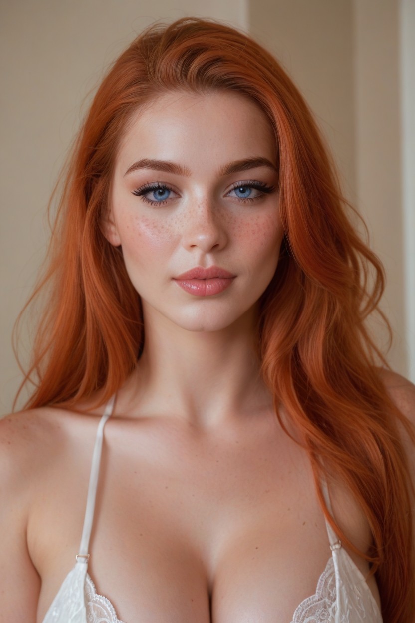 Blue Eyes, Looking At Viewer, Blushing AI Porn