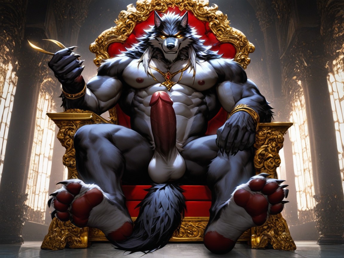 Arrogant & Smug, Massive, His Beautiful Massive Penis Stands Erect And Glorious AI Gay Porn