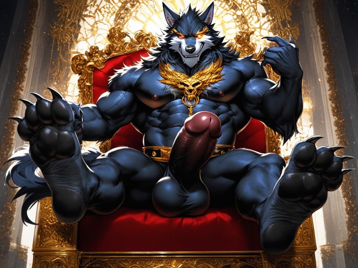 A Dominant, Werewolf, Imperious And Demanding The Viewer Worship His Paws AI Gay Porn