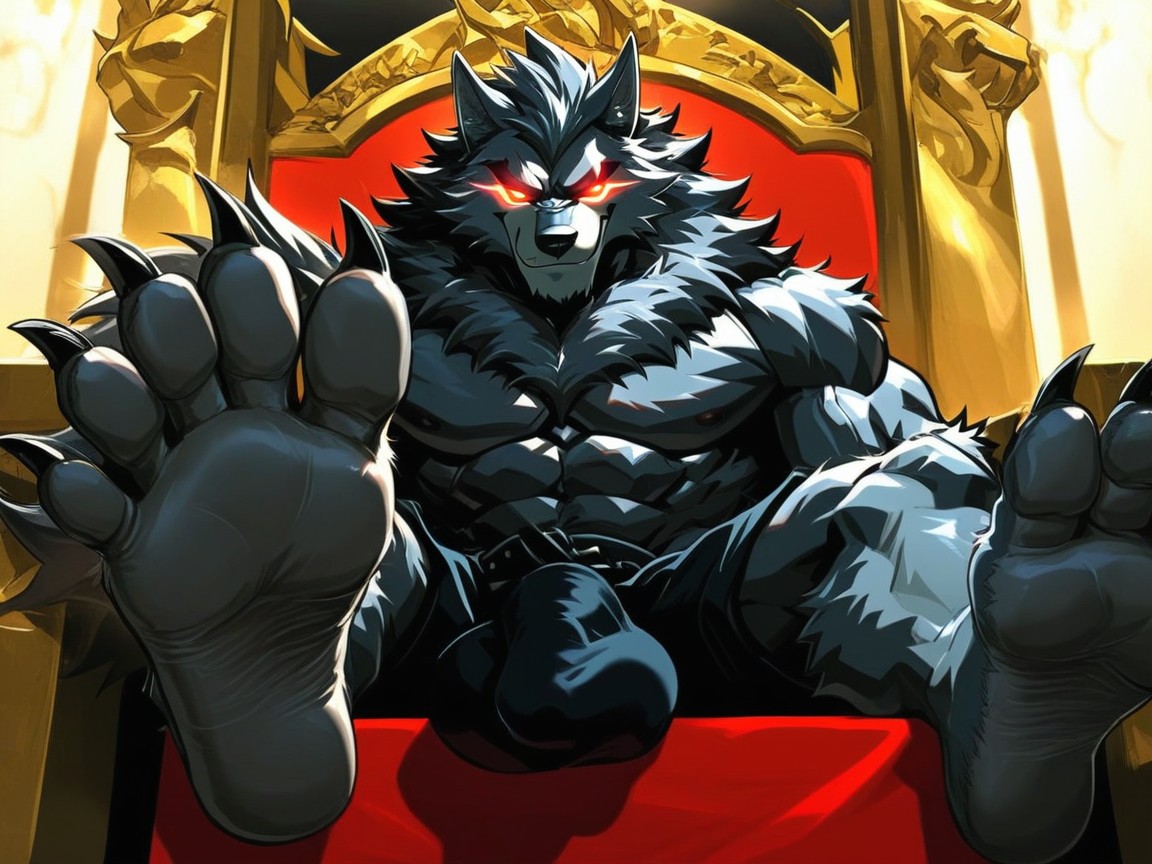 Glowing Eyes, Sadistic, Werewolf AI Gay Porn