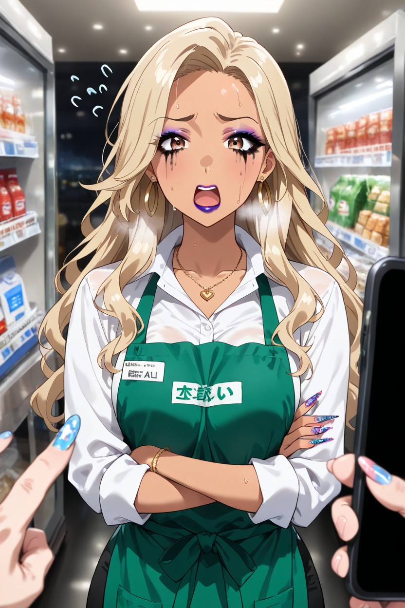 Shivering, Nail Art, " Hentai AI Porn