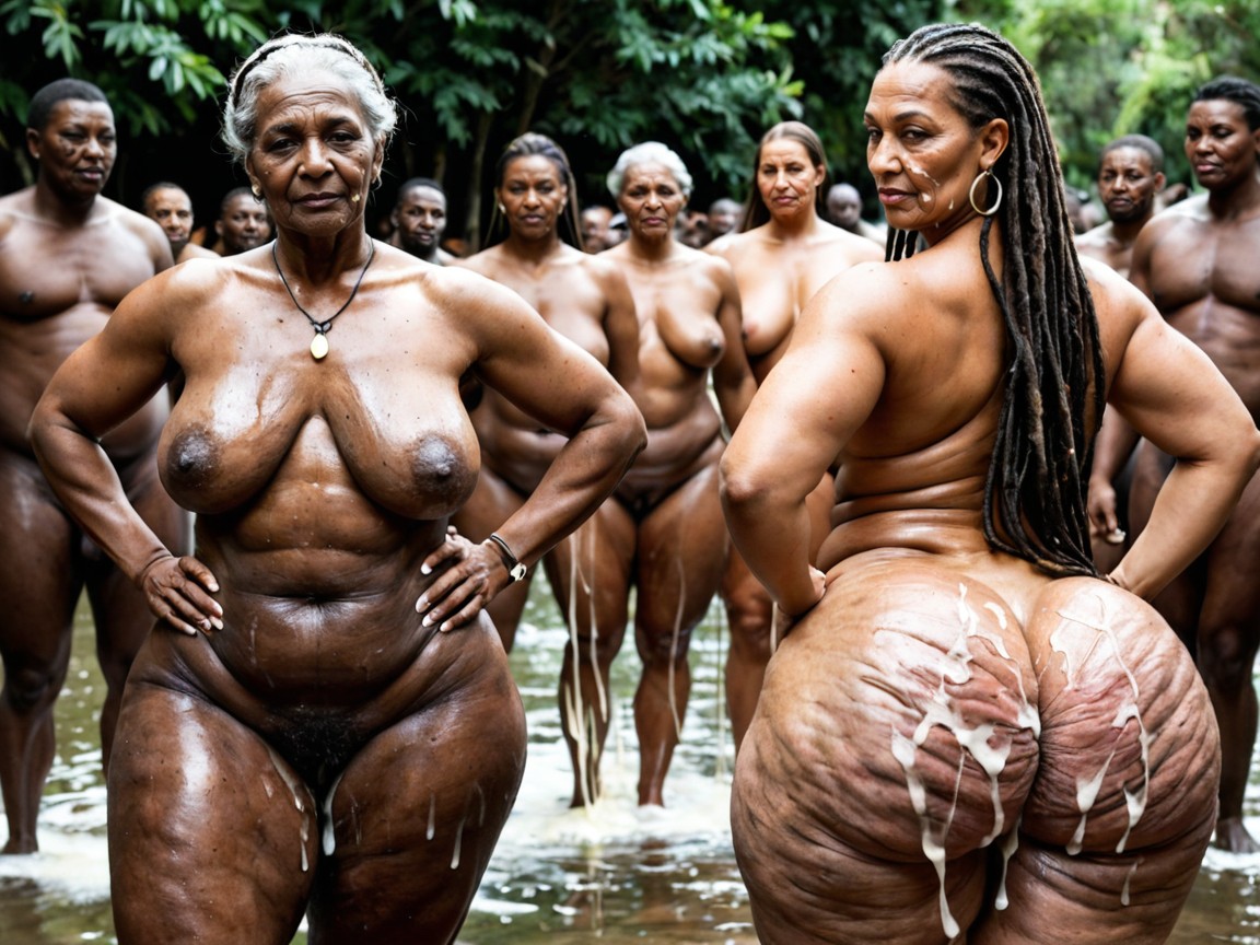 Woman M, Thick Thighs, Tribal Wear AI Porn