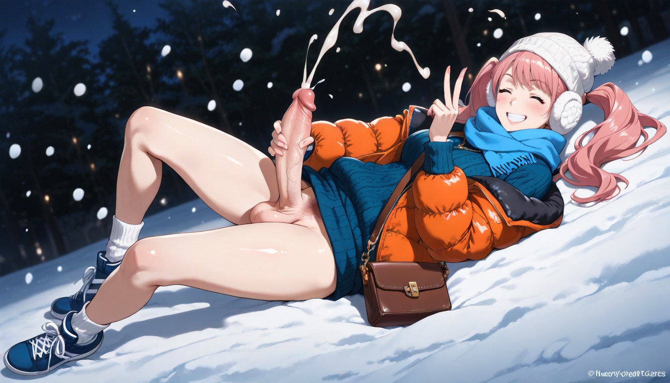 Full Body, Smiling Mouth Open, Solo Hentai AI Porn