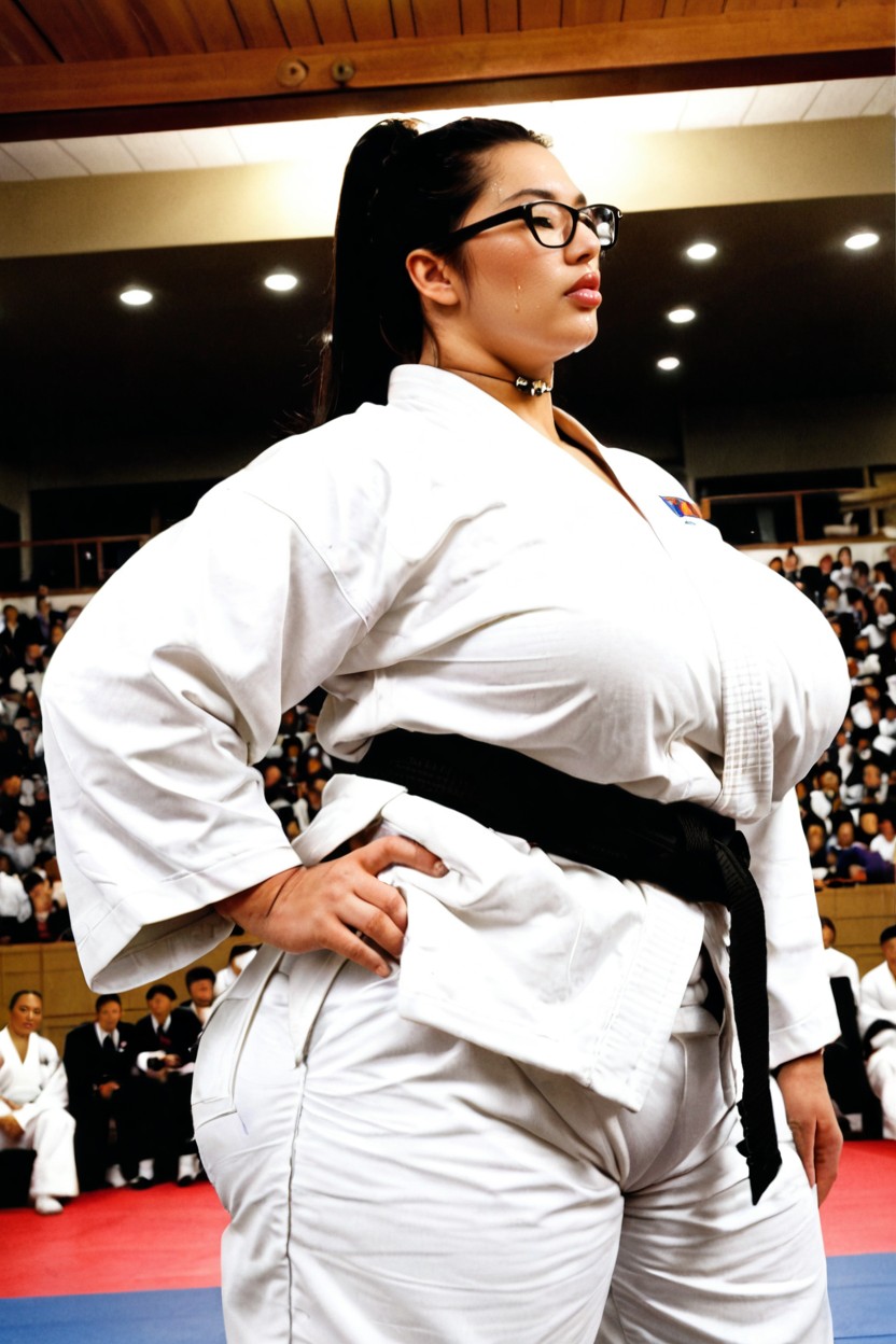 Tatami, White Judogi Jacket And Pants, Manly Porno BBW IA