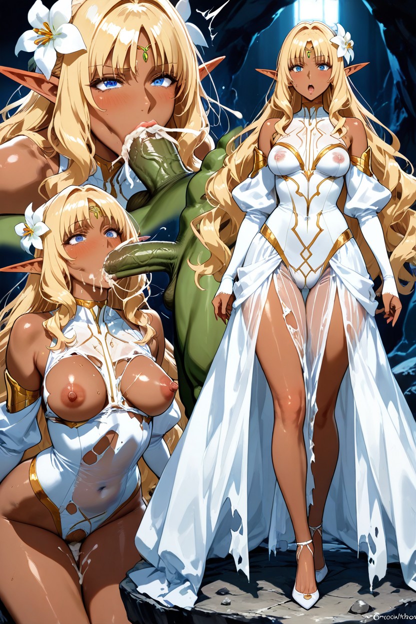 Faces Side Lighting, Cum String Splash, V-shaped Body Hentai AI Porn