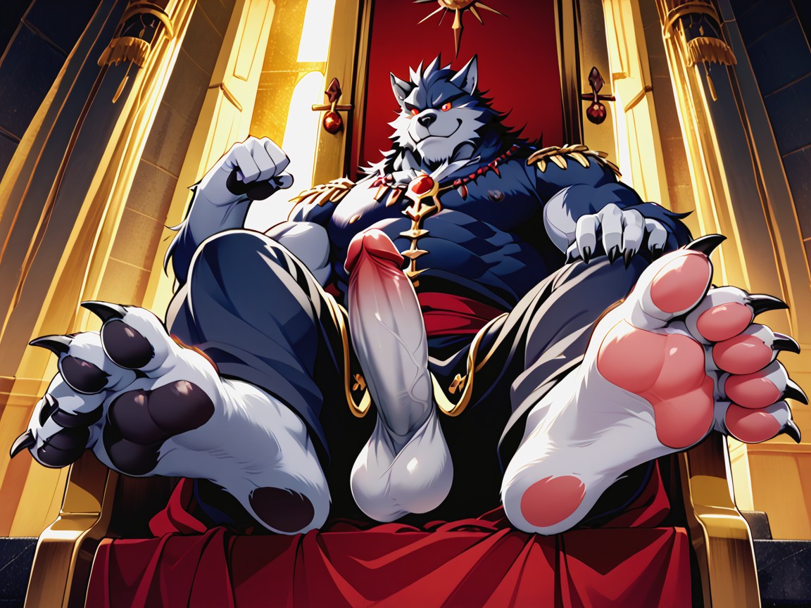 Majestic, Knowing The Viewer Longs To Worship His Form, Expression Suffisante Porno IA Gay