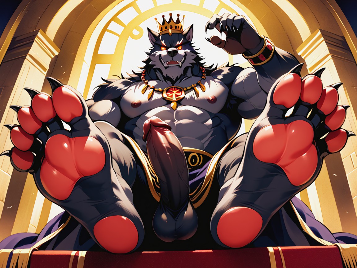 His Beautiful Massive Penis Stands Erect And Glorious, Regal, Sadistic AI Gay Porn