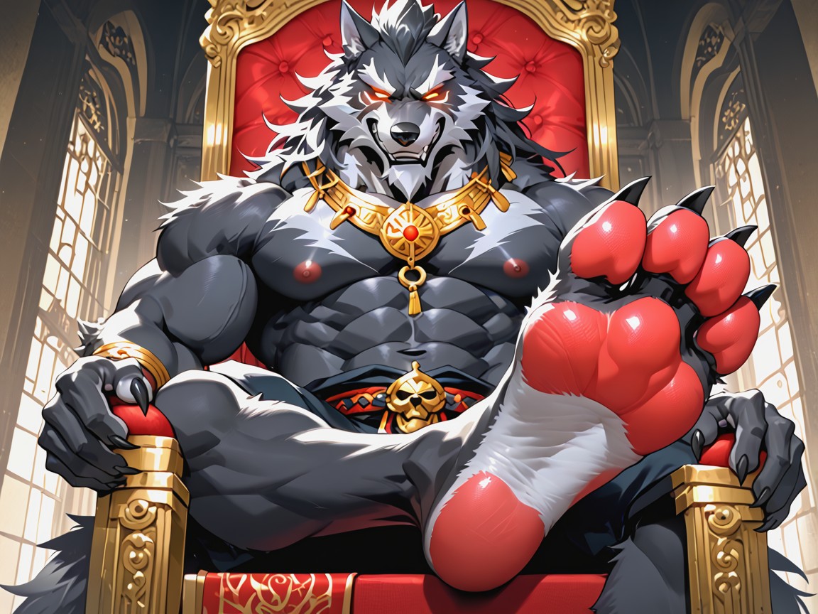 Smug Expression, He Has A Smirk On His Face, His Beautiful Massive Penis Stands Erect And Glorious AI Gay Porn