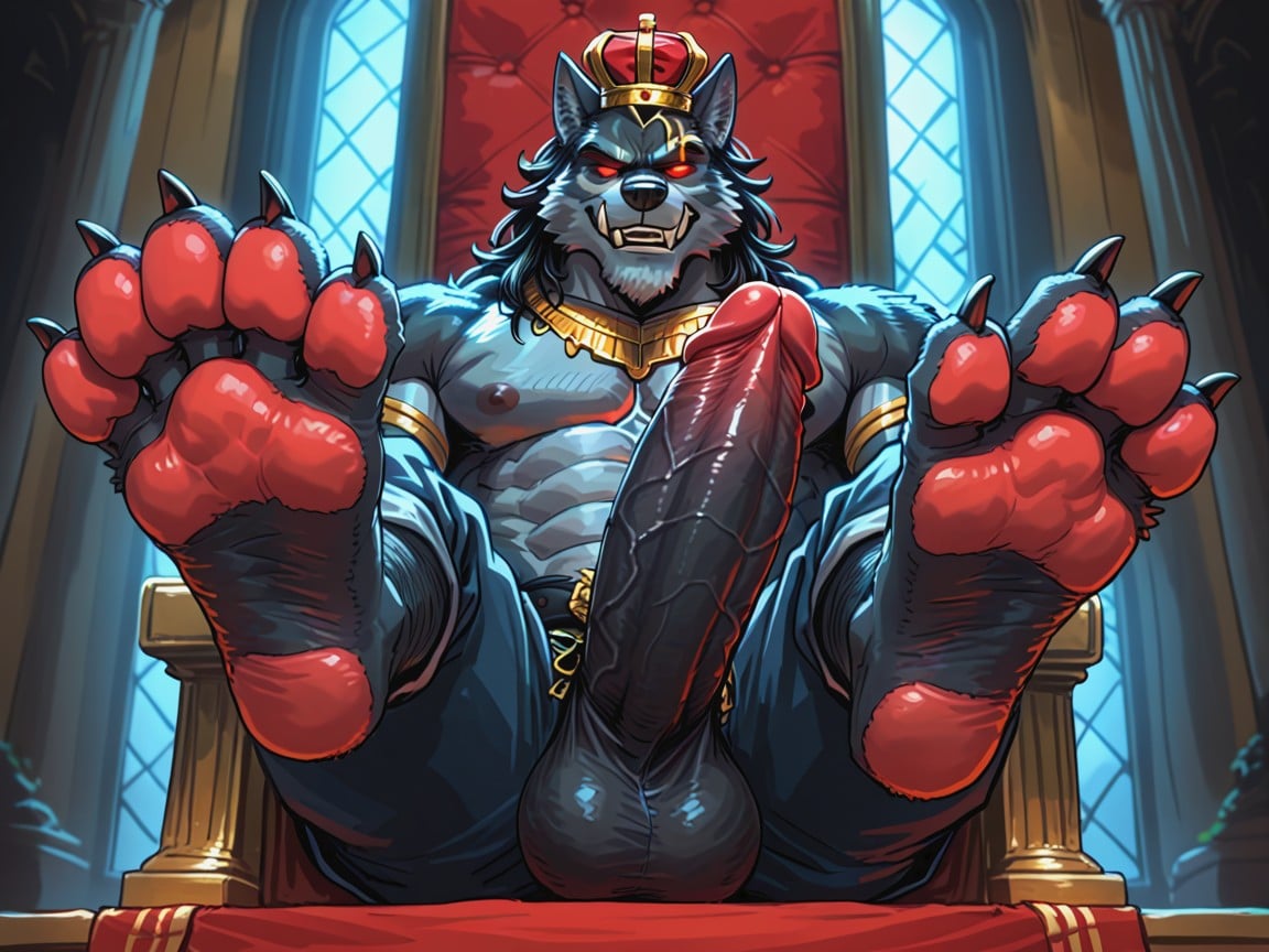 He Is Bold, Regal, His Paws Are Large And Manly AI Gay Porn