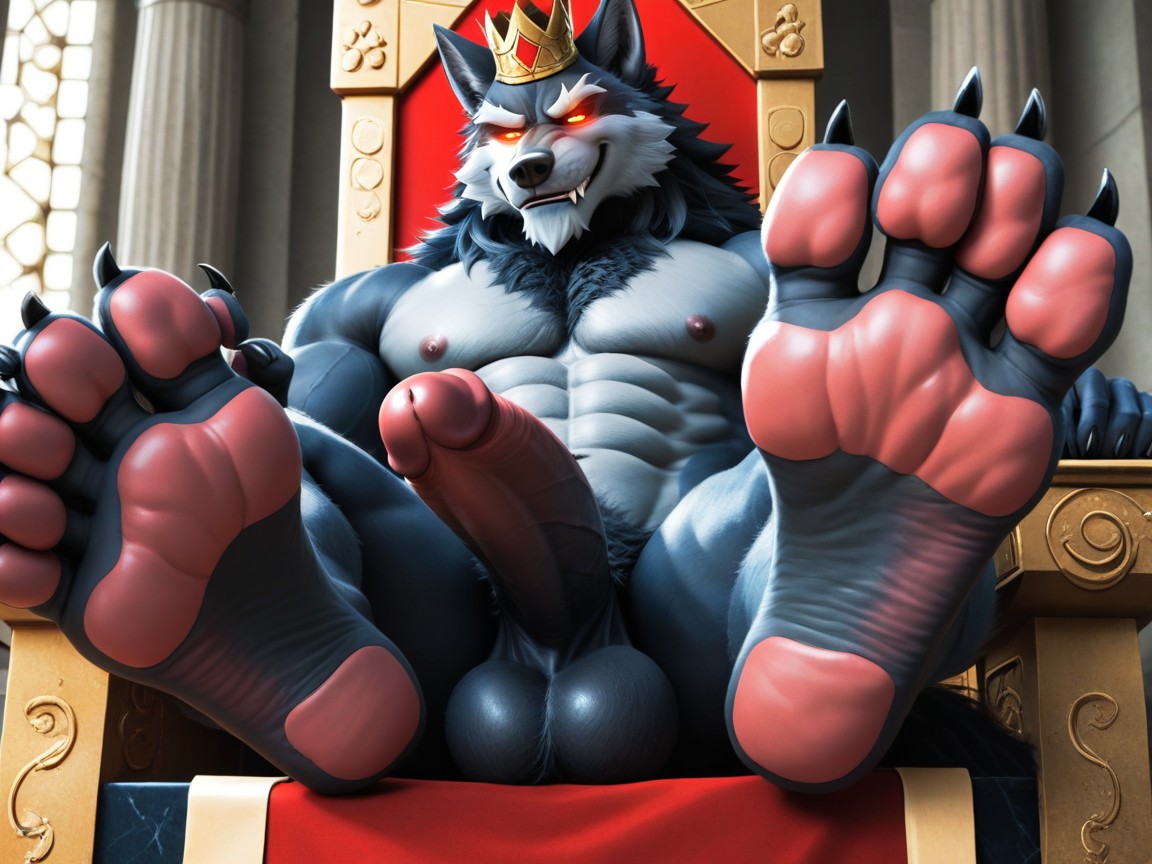 Dominant, An Anthro Character, He Is Bold AI Gay Porn