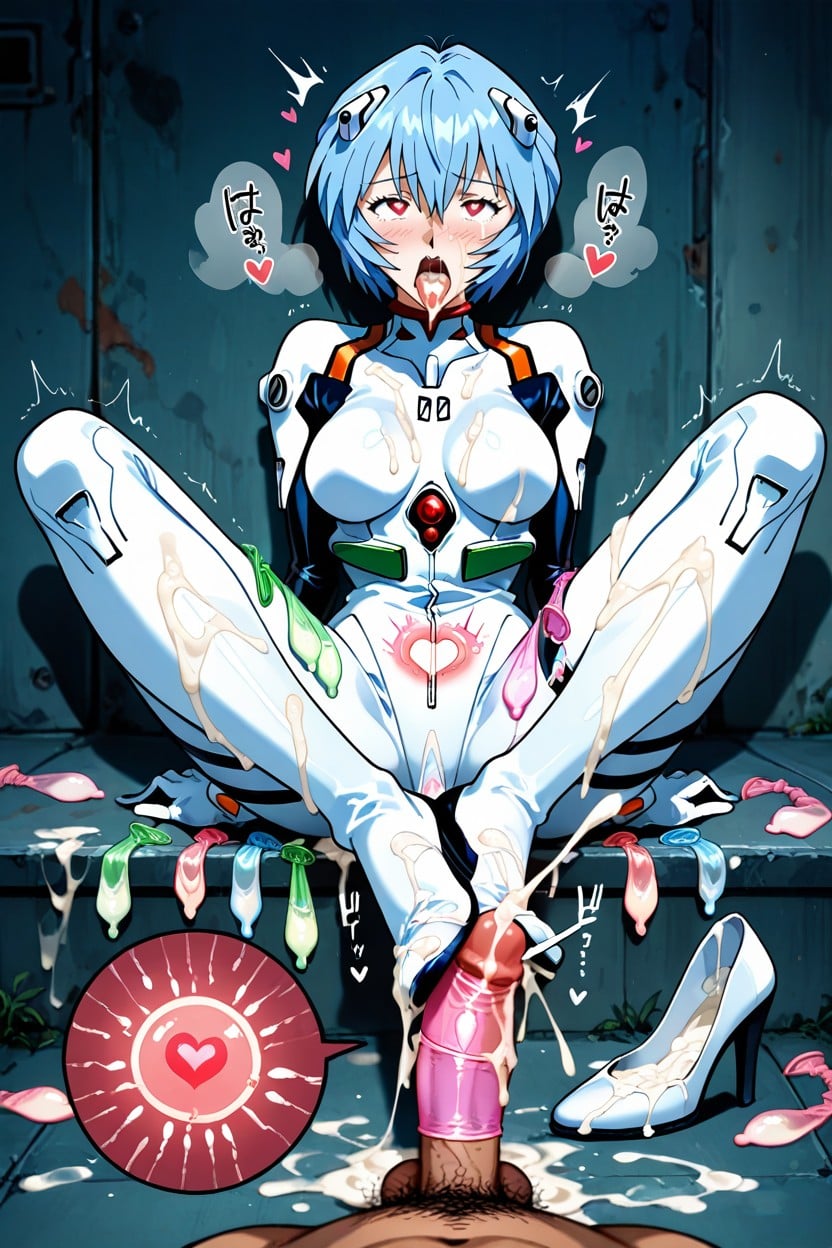 Cum On Penis, Foot Stepping Into Semen Soaked High Heels, Heart Eyes Hentai AI Porn
