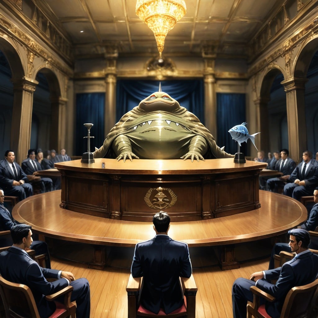 Court Seal Behind Judge, People, K AI Gay Porn